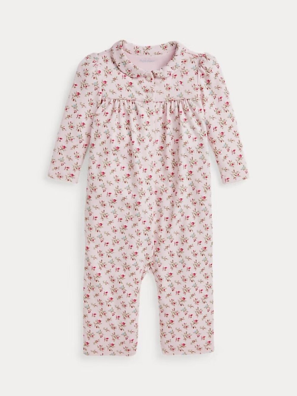 Ralph Lauren Baby Floral Cotton Interlock Coverall